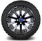 Lakeside Buggies MODZ 14" Mauler Glossy Black and Blue with Ball Mill Wheels & Off-Road Tires Combo- G1-5412-BBB OFF-ROAD OPTION Modz Tire & Wheel Combos