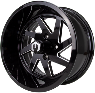 Lakeside Buggies MODZ Fury Glossy Black 14" Golf Cart Wheel- G1-5414-BB Modz Wheels