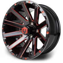 Lakeside Buggies MODZ Mauler Red & Black 14" Golf Cart Wheel- G1-5412-BBR Modz Wheels