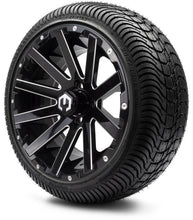 Lakeside Buggies MODZ 14" Mauler Glossy Black with Ball Mill Wheels & Street Tires Combo- G1-5412-BB STREET OPTION Modz Tire & Wheel Combos