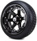 Lakeside Buggies MODZ 14" Gladiator Glossy Black Wheels and Street Tires Combo- G1-5413-GB STREET OPTION Modz Tire & Wheel Combos