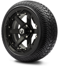 Lakeside Buggies MODZ® 14" Gladiator Matte Black Wheels with Spikes and Street Tires Combo- MATTE BLACK Modz Tire & Wheel Combos