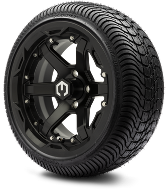 Lakeside Buggies MODZ 14" Gladiator Matte Black Wheels and Street Tires Combo- G1-5413-M STREET OPTION Modz Tire & Wheel Combos