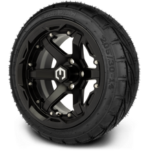 Lakeside Buggies MODZ® 14" Gladiator Matte Black Wheels with Spikes and Street Tires Combo- MATTE BLACK Modz Tire & Wheel Combos