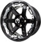 Lakeside Buggies MODZ Gladiator Machine & Black 14" Golf Cart Wheel- G1-5413-MB Modz Wheels