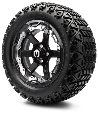 Lakeside Buggies MODZ 14" Gladiator Machine & Black Wheels and Off-Road Tires Combo- G1-5413-MB OFF-ROAD OPTION Modz Tire & Wheel Combos