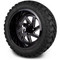 Lakeside Buggies MODZ 14" Fury Glossy Black with Ball Mill Wheels & Off-Road Tires Combo- G1-5414-BB OFF-ROAD OPTION Modz Tire & Wheel Combos