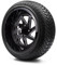 Lakeside Buggies MODZ 14" Fury Glossy Black with Ball Mill Wheels & Street Tires Combo- G1-5414-BB STREET OPTION Modz Tire & Wheel Combos