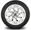 Lakeside Buggies MODZ 14" Fury Chrome Wheels & Off-Road Tires Combo- G1-5414-CM OFF-ROAD OPTION Modz Tire & Wheel Combos