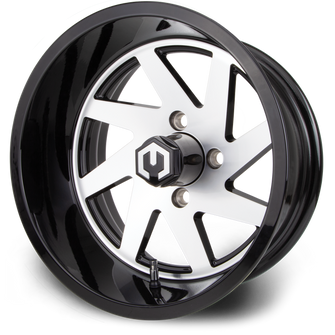 Lakeside Buggies MODZ Fury Machine & Black 14" Golf Cart Wheel- G1-5414-MB Modz Wheels