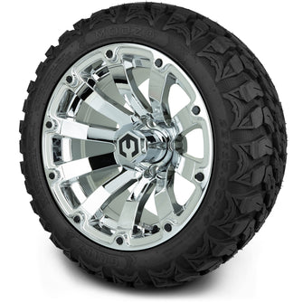 Lakeside Buggies MODZ® 14" Mayhem Chrome Wheels & Off-Road Tires Combo- CHROME Modz Tire & Wheel Combos