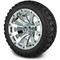 Lakeside Buggies MODZ 14" Bomber Chrome Wheels & Off-Road Tires Combo- G1-5415-CM OFF-ROAD OPTION Modz Tire & Wheel Combos