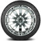 Lakeside Buggies MODZ 14" Bomber Chrome Wheels & Street Tires Combo- G1-5415-CM STREET OPTION Modz Tire & Wheel Combos