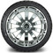 Lakeside Buggies MODZ 14" Bomber Chrome Wheels & Street Tires Combo- G1-5415-CM STREET OPTION Modz Tire & Wheel Combos