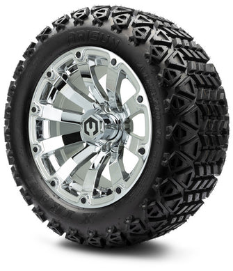 Lakeside Buggies MODZ 14" Bomber Chrome Wheels & Off-Road Tires Combo- G1-5415-CM OFF-ROAD OPTION Modz Tire & Wheel Combos