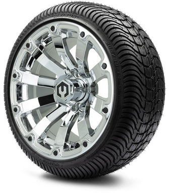 Lakeside Buggies MODZ 14" Bomber Chrome Wheels & Street Tires Combo- G1-5415-CM STREET OPTION Modz Tire & Wheel Combos