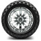 Lakeside Buggies MODZ 14" Bomber Chrome Wheels & Off-Road Tires Combo- G1-5415-CM OFF-ROAD OPTION Modz Tire & Wheel Combos