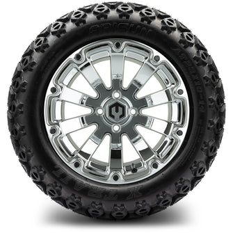 Lakeside Buggies MODZ® 14" Mayhem Chrome Wheels & Off-Road Tires Combo- CHROME Modz Tire & Wheel Combos