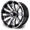 Lakeside Buggies MODZ Bomber Machine & Black 14" Golf Cart Wheel- G1-5415-MB Modz Wheels