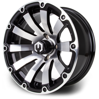 Lakeside Buggies MODZ Bomber Machine & Black 14" Golf Cart Wheel- G1-5415-MB Modz Wheels