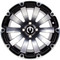 Lakeside Buggies MODZ Bomber Machine & Black 14" Golf Cart Wheel- G1-5415-MB Modz Wheels