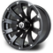 Lakeside Buggies MODZ Bomber Matte Black 14" Golf Cart Wheel- G1-5415-MTB Modz Wheels