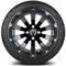 Lakeside Buggies MODZ 14" Bomber Matte Black Wheels & Street Tires Combo- G1-5415-MTB STREET OPTION Modz Tire & Wheel Combos