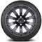 Lakeside Buggies MODZ 14" Bomber Matte Gunmetal Wheels & Street Tires Combo- G1-5415-SV STREET OPTION Modz Tire & Wheel Combos