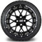 Lakeside Buggies MODZ 14" Vortex Glossy Black Wheels & Street Tires Combo- G1-5416-GB STREET OPTION Modz Tire & Wheel Combos