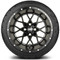 Lakeside Buggies MODZ 14" Vortex Matte Black Wheels & Street Tires Combo- G1-5416-MTB STREET OPTION Modz Tire & Wheel Combos