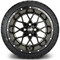 Lakeside Buggies MODZ 14" Vortex Matte Black Wheels & Street Tires Combo- G1-5416-MTB STREET OPTION Modz Tire & Wheel Combos