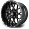 Lakeside Buggies MODZ Vortex Matte Black 14" Golf Cart Wheel- G1-5416-MTB Modz Wheels