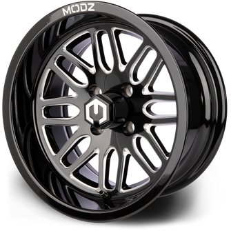 Lakeside Buggies MODZ Mayhem Glossy Black 14" Golf Cart Wheel- G1-5417-BB Modz Wheels