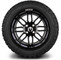 Lakeside Buggies MODZ 14" Mayhem Glossy Black with Ball Mill Wheels & Off-Road Tires Combo- G1-5417-BB OFF-ROAD OPTION Modz Tire & Wheel Combos