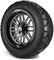 Lakeside Buggies MODZ 14" Mayhem Glossy Black with Ball Mill Wheels & Street Tires Combo- G1-5417-BB STREET OPTION Modz Tire & Wheel Combos