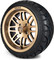 Lakeside Buggies MODZ 14" Mayhem Matte Bronze Wheels & Street Tires Combo- G1-5417-BRZ STREET OPTION Modz Tire & Wheel Combos