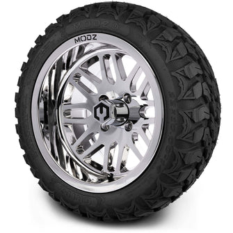 Lakeside Buggies MODZ® 14" Mayhem Chrome Wheels & Off-Road Tires Combo- CHROME Modz Tire & Wheel Combos