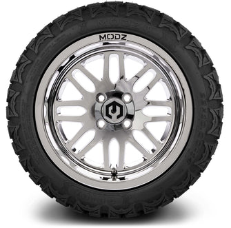 Lakeside Buggies MODZ® 14" Mayhem Chrome Wheels & Off-Road Tires Combo- CHROME Modz Tire & Wheel Combos