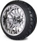 Lakeside Buggies MODZ 14" Mayhem Chrome Wheels & Street Tires Combo- G1-5417-CM STREET OPTION Modz Tire & Wheel Combos