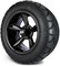 Lakeside Buggies MODZ 14" Godfather Glossy Black Wheels & Street Tires Combo- G1-5418-GB STREET OPTION Modz Tire & Wheel Combos