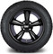 Lakeside Buggies MODZ 14" Godfather Glossy Black Wheels & Street Tires Combo- G1-5418-GB STREET OPTION Modz Tire & Wheel Combos