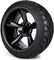 Lakeside Buggies MODZ 14" Godfather Glossy Black Wheels & Street Tires Combo- G1-5418-GB STREET OPTION Modz Tire & Wheel Combos