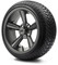 Lakeside Buggies MODZ 14" Godfather Gunmetal Wheels & Street Tires Combo- G1-5418-GM STREET OPTION Modz Tire & Wheel Combos