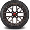 Lakeside Buggies MODZ 14" Matrix Dark Bronze Wheels & Street Tires Combo- G1-5419-DBZ STREET OPTION Modz Tire & Wheel Combos