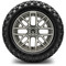 Lakeside Buggies MODZ 14" Matrix Gunmetal Wheels & Off-Road Tires Combo- G1-5419-GM OFF-ROAD OPTION Modz Tire & Wheel Combos