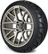 Lakeside Buggies MODZ 14" Matrix Gunmetal Wheels & Street Tires Combo- G1-5419-GM STREET OPTION Modz Tire & Wheel Combos