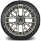 Lakeside Buggies MODZ 14" Matrix Gunmetal Wheels & Street Tires Combo- G1-5419-GM STREET OPTION Modz Tire & Wheel Combos