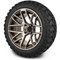 Lakeside Buggies MODZ 14" Matrix Machined Bronze Wheels & Off-Road Tires Combo- G1-5419-MBZ OFF-ROAD OPTION Modz Tire & Wheel Combos