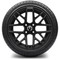 Lakeside Buggies MODZ 14" Matrix Matte Black Wheels & Street Tires Combo- G1-5419-MTB STREET OPTION Modz Tire & Wheel Combos