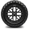 Lakeside Buggies MODZ 14" Matrix Matte Black Wheels & Off-Road Tires Combo- G1-5419-MTB OFF-ROAD OPTION Modz Tire & Wheel Combos